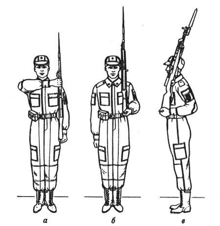 На флаг смирно. Строевые приемы с карабином СКС. Приемов с карабином на месте. Строевая стойка с автоматом. Приемы с карабинами Почетный караул.